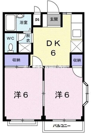 エルディム原田の物件間取画像